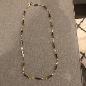 Gold and tortoise shell necklace